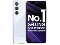 Samsung Galaxy A35 5G (Awesome Iceblue, 8GB RAM, 128GB Storage) | Premium Glass Back | 50 MP Main Camera (OIS) | Nightography | IP67 | Corning Gorilla Glass Victus+ | sAMOLED with Vision Booster