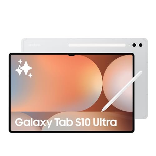 Samsung Galaxy Tab S10 Ultra, S Pen in-Box, 36.99 cm (14.6 inch) Dynamic AMOLED 2X Display, 12 GB RAM, 512 GB Storage, Wi-Fi + 5G Tablet, Platinum Silver