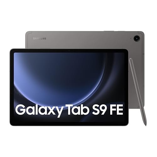 Samsung Galaxy Tab S9 FE, S Pen in-Box, 27.69 cm (10.9 inch) Display, RAM 6 GB, ROM 128 GB Expandable, WiFi+5G, IP68 Tablet, Gray