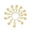 Sana Mega Mart Handcrafted Gold Hair Clip | Gold Tic Tac Hair Clips | Set of 10 Stylish Hair Accessories for Women & Girls