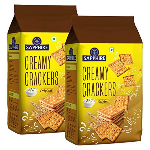 Sapphire Creamy Crackers Pack of 2, x 350 g