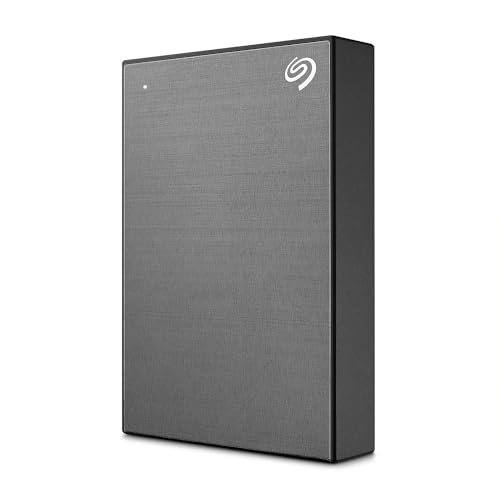 Seagate One Touch 2TB External HDD with Password Protection – Space Gray, for Windows and Mac, with 3 yr Data Recovery Services, and 6 Months Mylio Create Plan and Dropbox Backup Plan (STKY2000404)