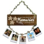 Sehaz Artworks Photo Frames For Wall Decoration | Wall Decoration Items for Living Room |Memories Wall Hanging | Unique Home Decor Items | Photo Hanging Clips And Rope | Room Decor Items | Photo Frame For Friends