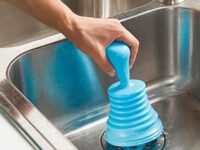 Seven Moon Toilet Bathroom Kitchen Drain Sink Plunger Unblocker Dredging Pipe-Cleaner Rubber Household Bathroom Accessories.(Random Color)