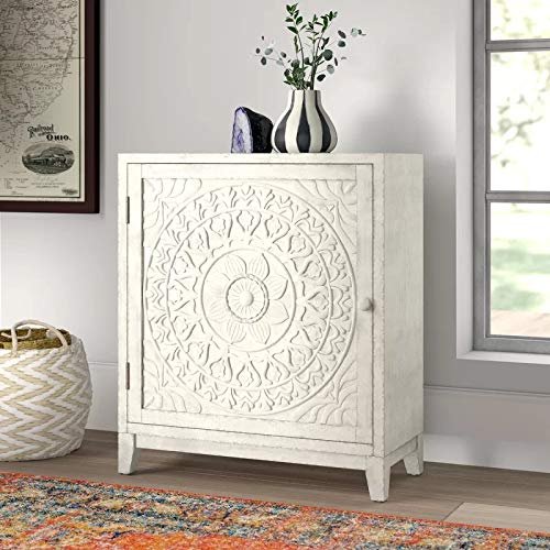 Shilpi Handicraft Mango Wood 1 Door Accent Cabinet