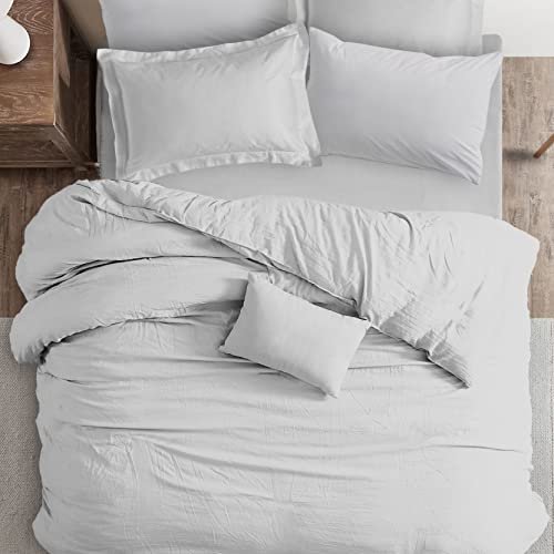 SleepyCat Duvet Cover, 100% Cotton 200TC Percale Combed Yarn, with Corner Ties & Coconut Button Closure, Oeko-TEX & AZO Free, (Single Size, 90x60 inches) Overboard Checks