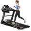 Sparnod Fitness STH-1200 Motorized Treadmill for Home Use, 4 HP Peak DC Motor, 12 km/hr Speed, 110 kg Max User Weight, 12 Preset Workouts, Manual Incline, Hi-Fi Speaker, Safety Key