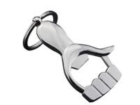 Stealodeal New Multifunctional Metal Key Chain Thumbs Up Hand Bottle Opener Key Ring Silver