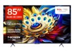 TCL 215 cm (85 inches) C655 Series 4K Ultra HD Smart QLED Google TV 85C655 (Black)