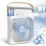 TEKCOOL Mini Cooler for Room Cooling AC Portable Mini Fan Artic Cooler with 7 Colors LED Light, 1/2/3 H Timer, 3 Wind Speeds and 3 Spray Modes for Office,Home,Dorm,Travel1(Multicolor).