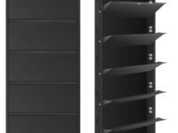 TNT THE NEXT TREND 5 Shelf Metal Shoe Cabinet for Home with Doors & Lock| Wall Mount Metal Shoe Rack for Home| Space Saving Chappal Sandal Shoe