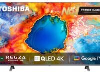 TOSHIBA 215 cm (85 inches) C450NP Series 4K Ultra HD Smart Google QLED TV 85C450NP (Black)
