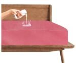Trance Cotton Feel Terry Ultra Soft Waterproof Mattress Protector King Size| Breathable with Hypoallergenic Mattresses Cover King Size for Bed (78x72 inch | 6.5x6 feet, Pink - Pack of 1)