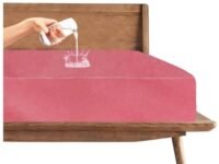 Trance Cotton Feel Terry Ultra Soft Waterproof Mattress Protector King Size| Breathable with Hypoallergenic Mattresses Cover King Size for Bed (78x72 inch | 6.5x6 feet, Pink - Pack of 1)