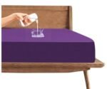 Trance Cotton Feel Terry Ultra Soft Waterproof Mattress Protector Queen Size Double Bed | Breathable - Hypoallergenic Bed Protector Queen Size (78x60 inch | 6.5x5 feet, Plum - Pack of 1)
