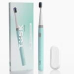 Tusk Smart Electric Toothbrush for Adults & Kids, 3 Modes Rechargeable Sonic Brush with 30 Days Battery, Soft Bristles, Waterproof Design, C-Type Charging, Timer for Efficient Cleaning (Dreamy, Green)