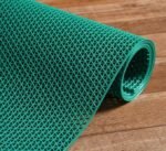 UNNAK Anti Skid Mat for Indoor & Outdoor Non-Slip Bath Mat with Triangle Grid Pattern Green, 2FT X 7FT