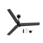 atomberg Renesa Smart 1200mm BLDC Ceiling Fan with IoT & Remote | Energy Efficient Ceiling Fan | Ceiling fan for Living Room | High Air Delivery with LED Indicators (Midnight Black)