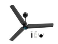 atomberg Renesa Smart 1200mm BLDC Ceiling Fan with IoT & Remote | Energy Efficient Ceiling Fan | Ceiling fan for Living Room | High Air Delivery with LED Indicators (Midnight Black)