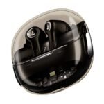boAt New Launch Nirvana Crystl, Transparent Case,Spatial Audio, ANC(~32dB), 100Hrs Battery,4Mics ENx, Dual Pair,App Support, Bluetooth Earbuds, TWS Ear Buds Wireless Earphones with mic (Quantum Black)