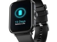 boAt New Launch Storm Infinity w/15 Days Extensive Battery fueled by Huge 550mAh Battery, Fast Charge, 1.83”(4.65cm)HD Display, Functional Crown, BT Calling, Smart watch for Men & Women (Active Black)