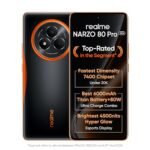realme NARZO 80 Pro 5G (Nitro Orange,12GB+256GB) | Segment's 1st MediaTek Dimensity 7400 Chipset | 6000mAh Titan Battery + 80W Ultra Charge | 4500nits HyperGlow Esports Display | IP69 Waterproof