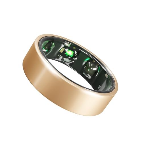 Gabit Smart Ring | Health & Fitness Tracker | Stress & Sleep Monitoring | Buy Ring Sizing Kit First | 15+ Workout Modes | Track Steps, HRV, HR, SPO2 | Smart Ring for Women & Men | Rose Gold 9