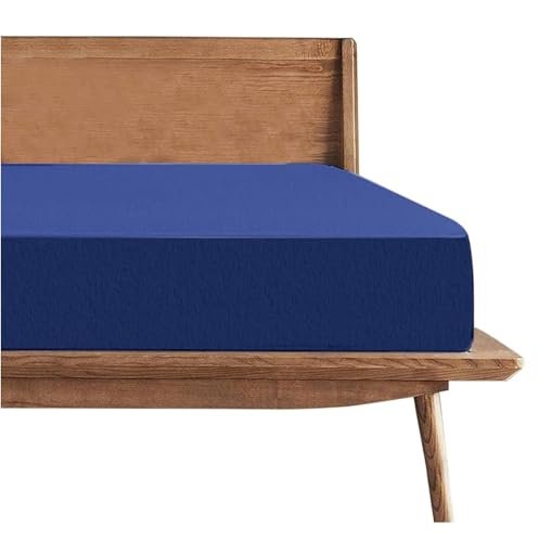 Trance Cotton Feel Terry Ultra Soft Waterproof Mattress Protector | Breathable - Hypoallergenic Mattresses Cover (72x72 inch | 6x6 feet, Classic Blue - Pack of 1)