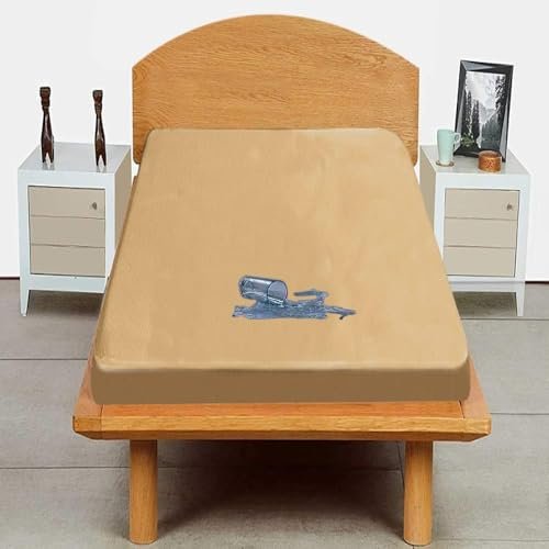 Trance Cotton Feel Terry Ultra Soft Waterproof Mattress Protector | Breathable - Hypoallergenic Bed Protector (72x36 inch | 6x3 feet, Brown - Pack of 1)