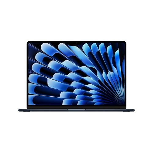 Apple 2024 MacBook Air 15″ Laptop with M3 chip: 38.91 cm (15.3″) Liquid Retina Display, 16GB Unified Memory, 256GB SSD Storage, Backlit Keyboard, 1080p FaceTime HD Camera, Touch ID- Midnight