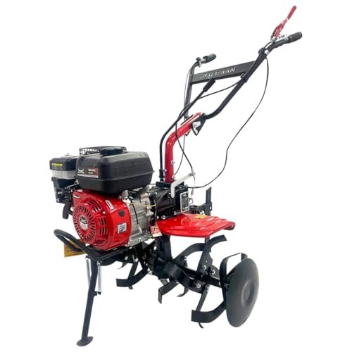 BALWAAN Krishi Power Weeder BP-450 with 212 CC 4-Stroke Petrol Engine | for Inter-Weeding in Hilly Regions with 24 Blades, 30-inch Width & 10-inch Cultivation Depth, Lightweight & Easy Handling
