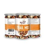 Berries And Nuts Super Trail Mix | Mixed Berries, Nuts and Seeds | 20 + Varities of Assorted Dry Fruit Mix with Berries, Nuts, Seeds & Fruits as Immunity Booster | 600 Grams | 3 Bottles of 200 Grams