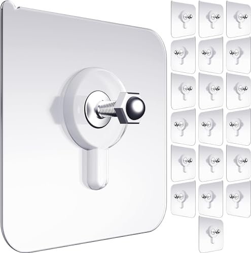 Dargoba Pvc Hooks For Wall Without Drilling 10 Pack,Self Adhesive Screw Hook,Wall Hooks For Hanging Strong,Sticky Hooks For Wall Hanger,Kitchen Accessories Items Hangers For Bathroom,Home,Transparent