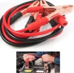 FI FIDROXIMPERIA Car Heavy Duty Auto Jumper Cable Battery Booster Wire Clamp with Alligator Wire (7ft, 500 AMP), Emergency Car Battery Charging Booster Cables (Red Black Jumper Wire With Clips)