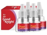 Good knight Flash Liquid Vapourizer | Mosquito Repellent Refill | Lavender Fragrance | Pack of 4 (45ml each)