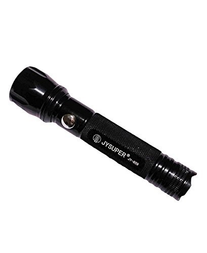JY SUPER Jy-859 High Power Flashlight , Metal Alloy Solid Body Torch, 1200 Mah Capacity, 3.7V Battery