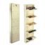 Laxmi KAPAT 5 Door Metal Wall Mounted Shoe Rack Stand for Home with Central Locking, Can Hold Upto 20 Shoes Pair, 3 Year Warranty (67 x 20 x 6 Inch, Ivory)
