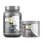 MuscleBlaze Biozyme Performance Whey Protein (Chocolate Hazelnut, 1kg / 2.2lbs) & Creatine Monohydrate CreAMP™ (120g, Watermelon Kool Aid)