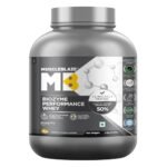 MuscleBlaze Biozyme Performance Whey Protein Powder, Magical Mango (2kg / 4.4lbs) | 25g Protein Per Scoop | Clinically Tested 50% Higher Protein Absorption