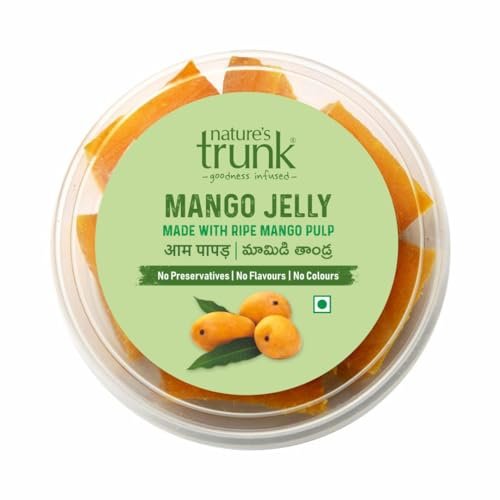 Nature's Trunk Aam Papad, Mango Papad, 350g | 100% Natural Mango Jelly | Mango Fruit Candy | Fresh Mango Pulp Candy | Mamidi Thandra | Fresh Mango Fruit Bar | Traditional, Handmade Sun-Dried Mango Toffe