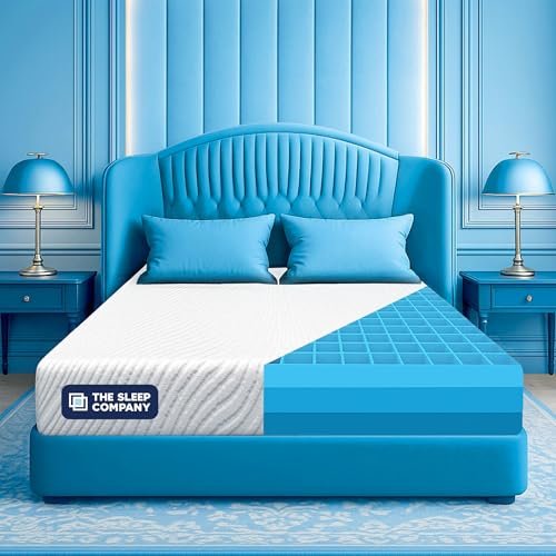 The Sleep Company SmartGRID Ortho Mattress | Japanese Patented Technology | AIHA Certified | Medium Firm Orthopedic Mattress for Back Pain Relief | 10 Years Warranty | King Size Bed Mattress 78x72x5