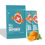 Vito Daily Immune Boost Powder Blend - Elderberry, Zinc, Amla, Vitamin C - Plant-Based Sachets for Direct Defense and Personal Wellbeing (Pack of 1, 2 Sachets)