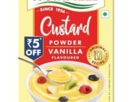 Weikfield Custard Powder | Vanilla Flavor | Makes Smooth & Creamy Custard | Contains Quality Ingredients | Best For Fruit Salads & Puddings | 100g Carton