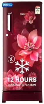 Whirlpool 192 L 4 Star Direct-Cool Single Door Refrigerator with Base Drawer (215 IMPC ROY 4S Wine Mulia-Z)