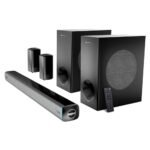 ZEBRONICS Juke bar 9550 pro 5.2 Soundbar (625 Watts), Dolby Audio, Dual Wireless Subwoofer & Satellite, BT v5.3, HDMI ARC, Optical, Powerful Bass, RGB LED Lights, Wall Mountable, Silver
