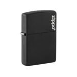 Zippo Black Matte with Zippo Logo Pocket Lighter