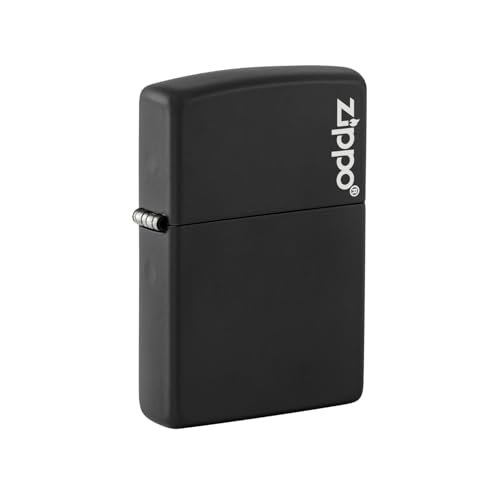 Zippo Black Matte with Zippo Logo Pocket Lighter