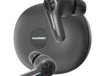 Blaupunkt BTW300 Rhodium Moskha Hybrid ANC in Ear Earbuds with 50dB I 6 Mics CRISPR ENC I Blink Pair Tech I Ambient Mode Noise Cancelling I TurboVolt Fast Charging(Ebony Black)