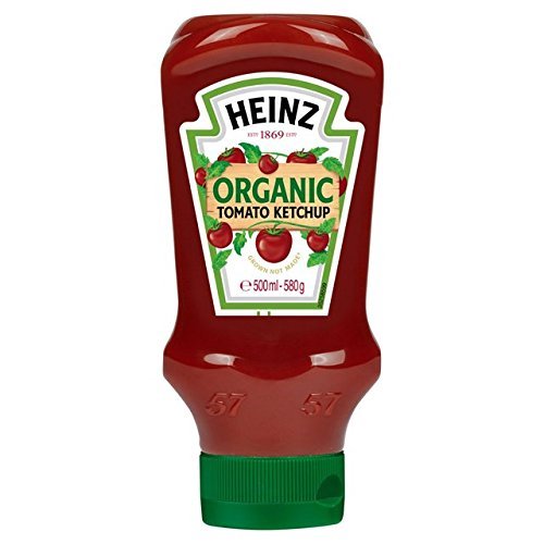 HEINZ Organic Tomato Ketchup Pet Bottle, 580 Gm