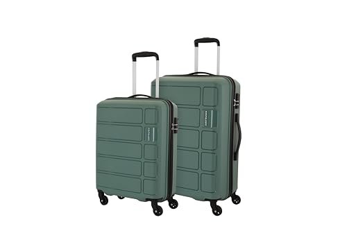 Kamiliant American Tourister Polypropylene (Pp) Kam Harrier 360 Degree Small & Medium Suitcase/Hard Trolley Bag Sp2P(56+68) Slt Gry, Grey